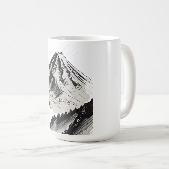 Taza De Café Monte Fuji japonés (Anverso derecho)
