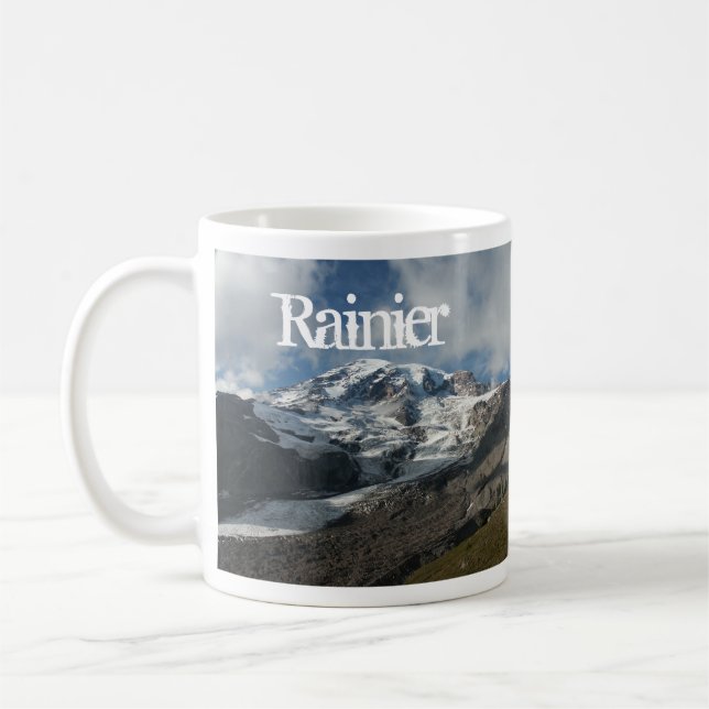 Taza De Café Monte Rainier, Glaciar Nisqualmente, Monte Rainier (Izquierda)
