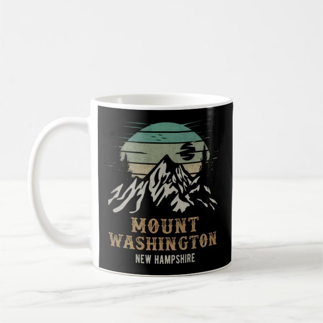 Taza De Café Monte Washington Nh Merchandise Senderismo Mt Wash (Izquierda)