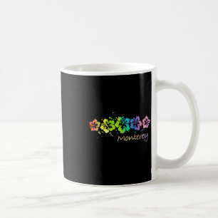 Taza De Café Monterey, Ca Watercolor Beach & amp; Surf
