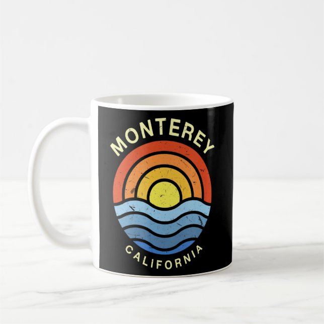 Taza De Café Monterey California Ca Summer Montereyan Tropical (Izquierda)