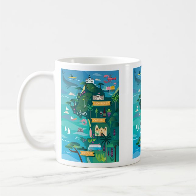 Taza De Café Monterey + Carmel Mug (Izquierda)
