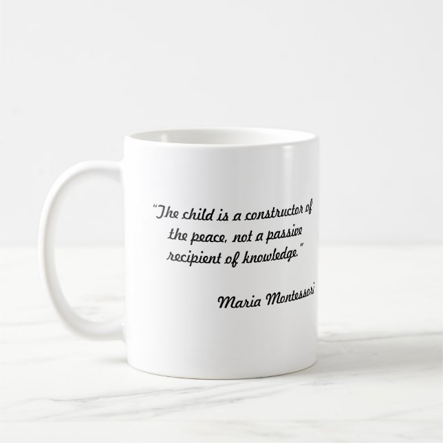 Taza De Café Montessori World Peace Mug (Izquierda)