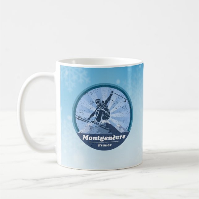 Taza De Café Montgenèvre Station de ski - Skieur (Izquierda)