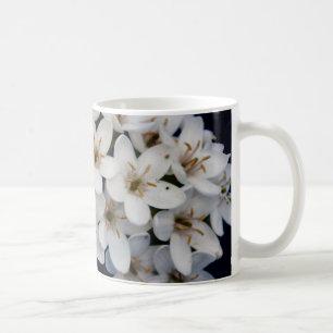 Taza De Café Montones de flores blancas