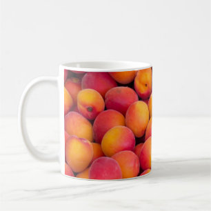 Taza De Café Montones de melocotones frescos