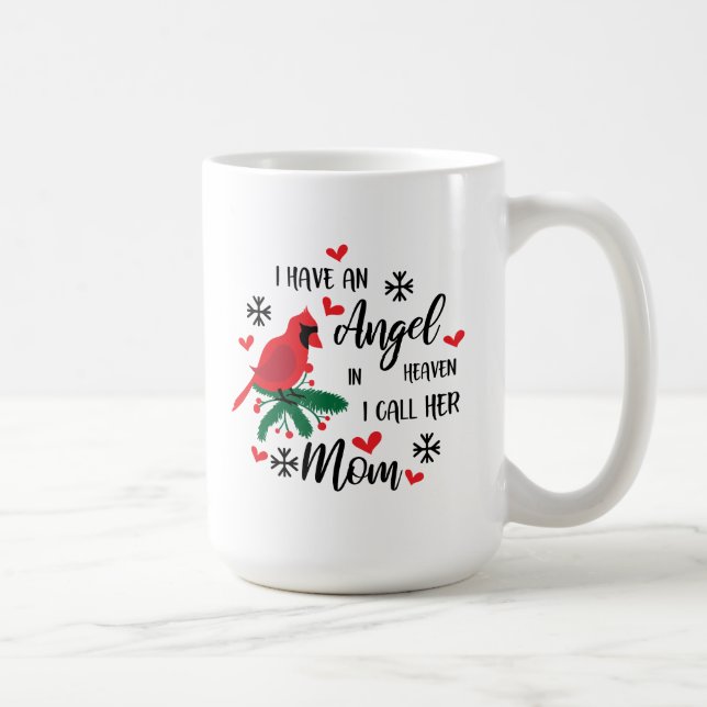 Taza De Café Monumento a Angel en el cielo (Derecha)