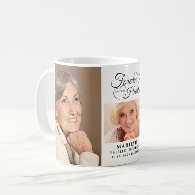 Taza De Café Monumento A NUESTROS CORAZONES 3 FOTOGRAFÍA (Anverso izquierdo)
