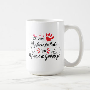 Taza De Café Monumento al nombre y la cita del mascota
