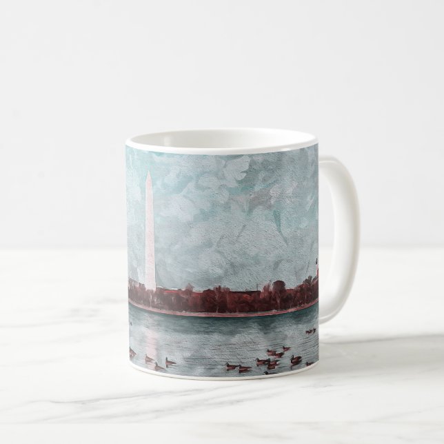 TAZA DE CAFÉ MONUMENTO DE WASHINGTON - WASHINGTON DC (Anverso derecho)