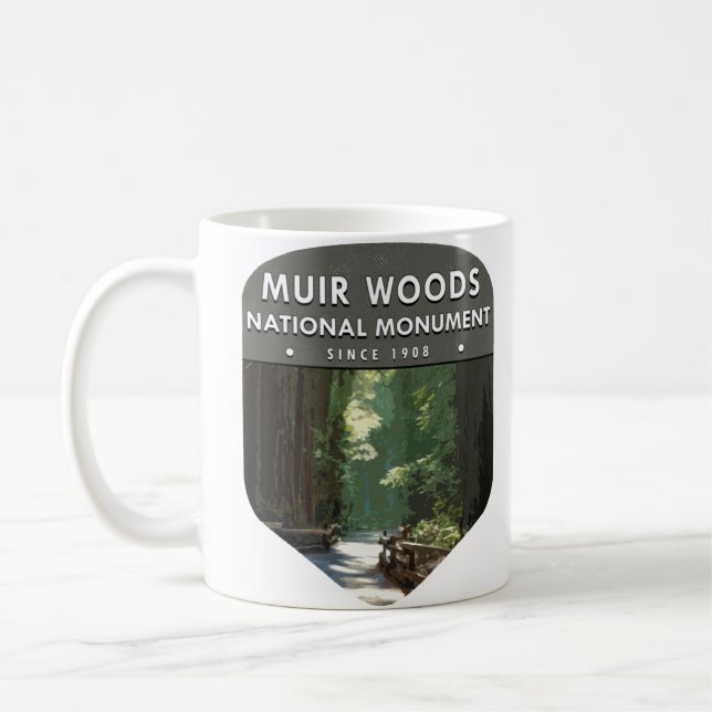 Taza De Café Monumento nacional a Muir Woods (Izquierda)