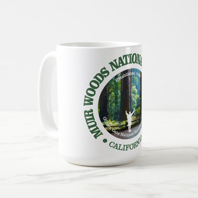Taza De Café Monumento nacional a Muir Woods (Anverso izquierdo)