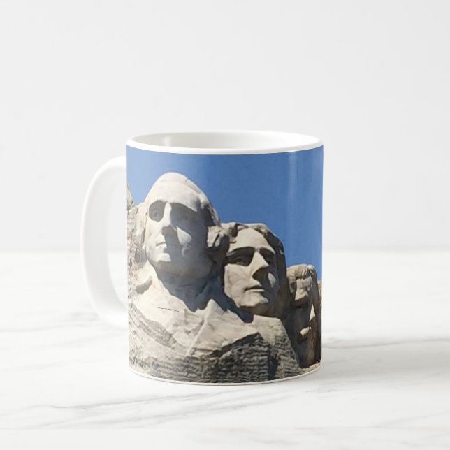 Taza De Café Monumento nacional presidencial del monte Rushmore (Anverso izquierdo)