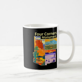 Taza De Café Monumento Vintage Four Corners Con Parques Naciona