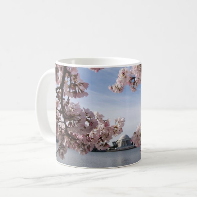 Taza De Café Monumentos | Flores de cerezo conmemorativas de Je (Anverso izquierdo)