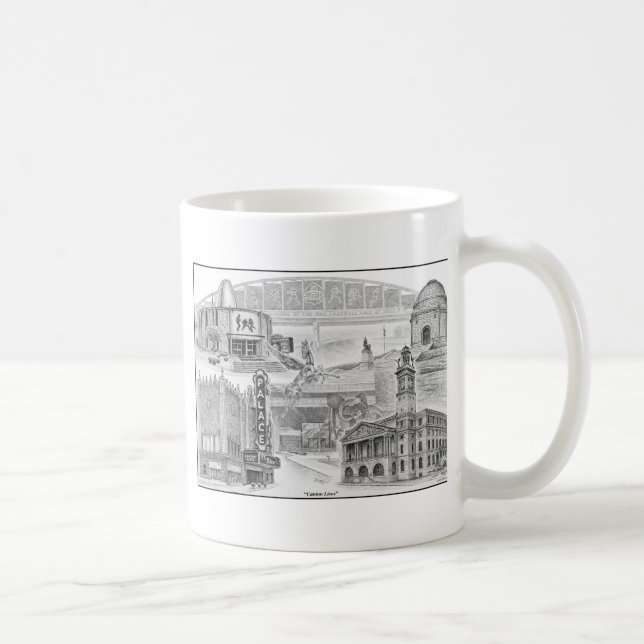 Taza De Café Monumentos históricos de Canton Ohio (Derecha)