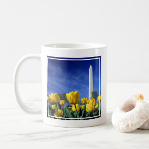 Taza De Café Monumentos Monumento a Washington en primavera