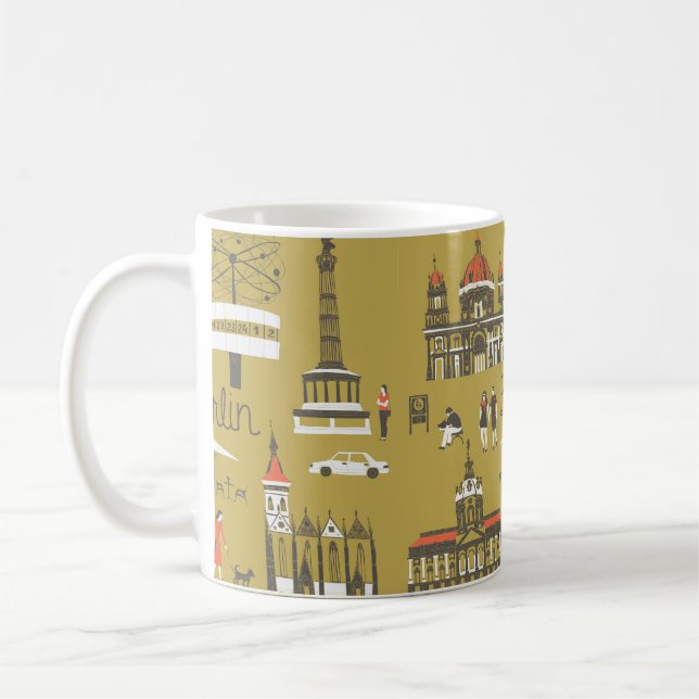 Taza De Café Monumentos y monumentos de Berlín (Izquierda)