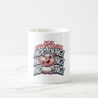 Taza De Café Moo Deng, Pygmy Hippopótamo