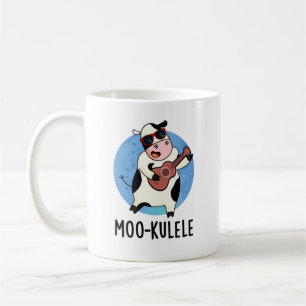 Taza De Café Moo-kulele Funny Ukulele Cow Pun