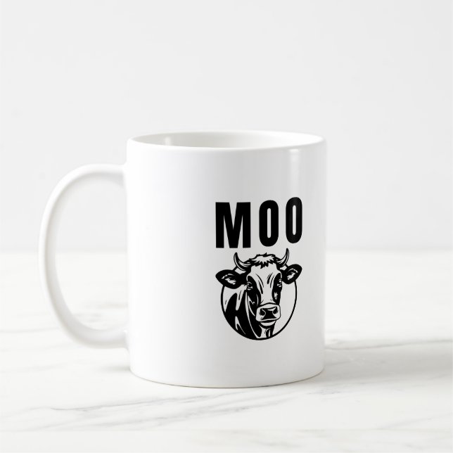 Taza De Café Moo, soy una granja divertida de vacas (Izquierda)