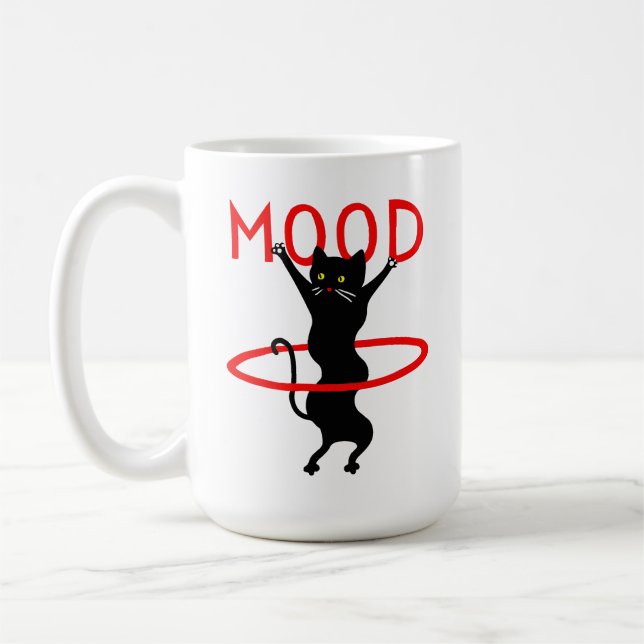 Taza De Café Mood cat | Mug Decorative (Izquierda)
