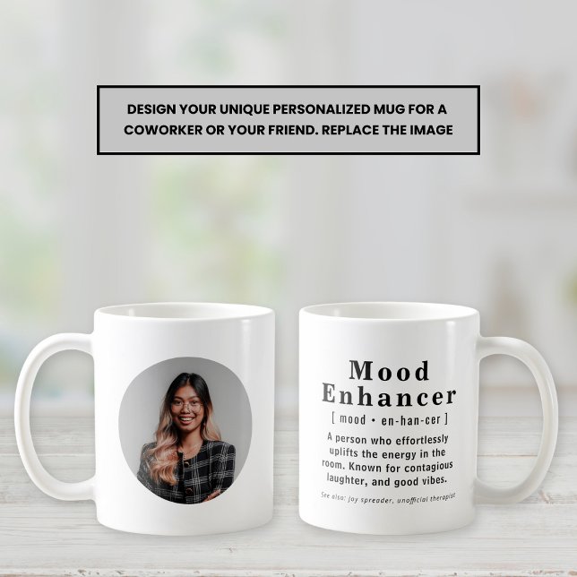 Taza De Café Mood Enhancer Personalized Photo Office Gift Tea (Subido por el creador)