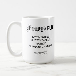 TAZA DE CAFÉ MOODY'S PUB, CHICAGO, IL