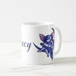 Taza De Café Moon Fairy Leyendo Bookish Moon Fairies