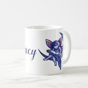 Taza De Café Moon Fairy Leyendo Bookish Moon Fairies