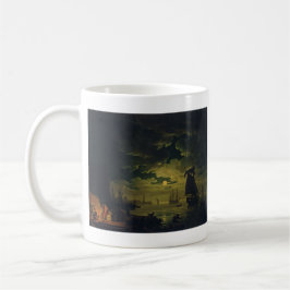 Taza De Café Moonlight Over Palermo High-Fidelity Fine Art 