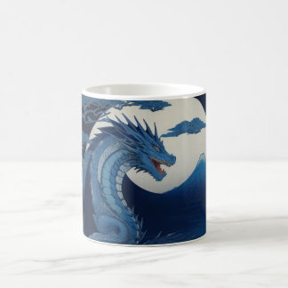 Taza De Café Moonlit Dragon of Fuji Mug