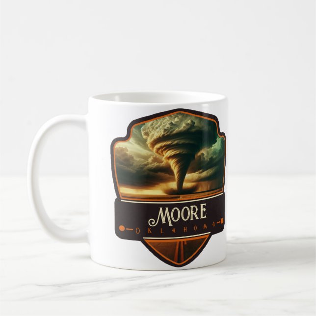 Taza De Café Moore, Oklahoma | Antiguo (Izquierda)