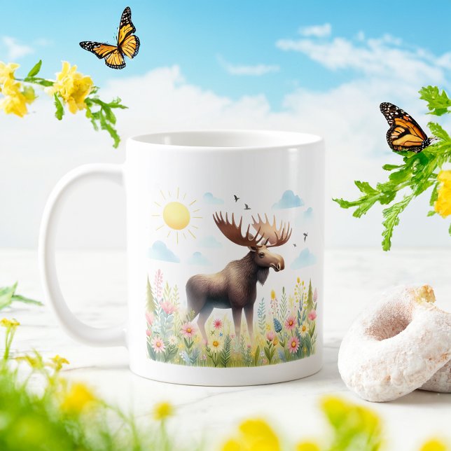 Taza De Café Moose acuático de primavera - Mug infantil (Subido por el creador)