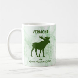 Taza De Café Moose, Vermont, el estado de la montaña verde