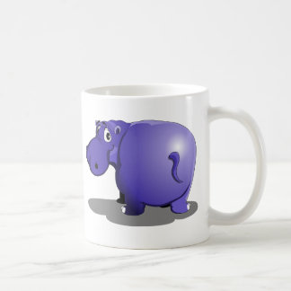 Taza De Café Morado Hippo Café Mug