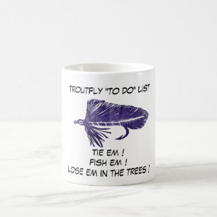 Taza De Café "Morado Matuka - Mosca de trucha "Lista de hacer"