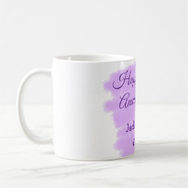 Taza De Café Morado salpicón acuático moderno 10 aniversario