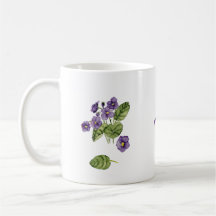 Morado violeta acuarela barranco Mug