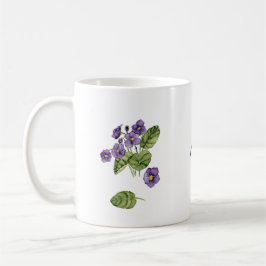Taza De Café Morado violeta acuarela barranco Mug