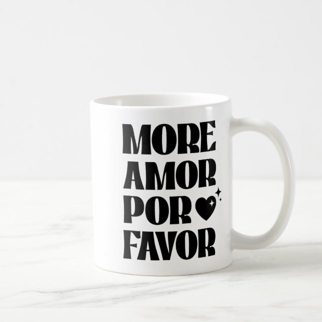 Taza De Café More Amor R Favor Retro Love Valentine Aestheti  (Derecha)