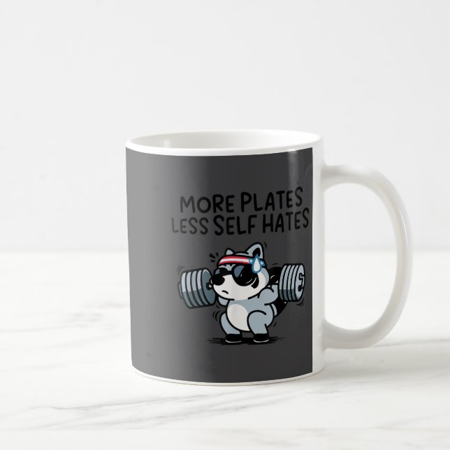Taza De Café More Plates Less Self Hates Ssum Gym  (Derecha)