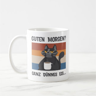 Taza De Café Morgenmuffel Geschenk für Kaffeeliebhaber Katze