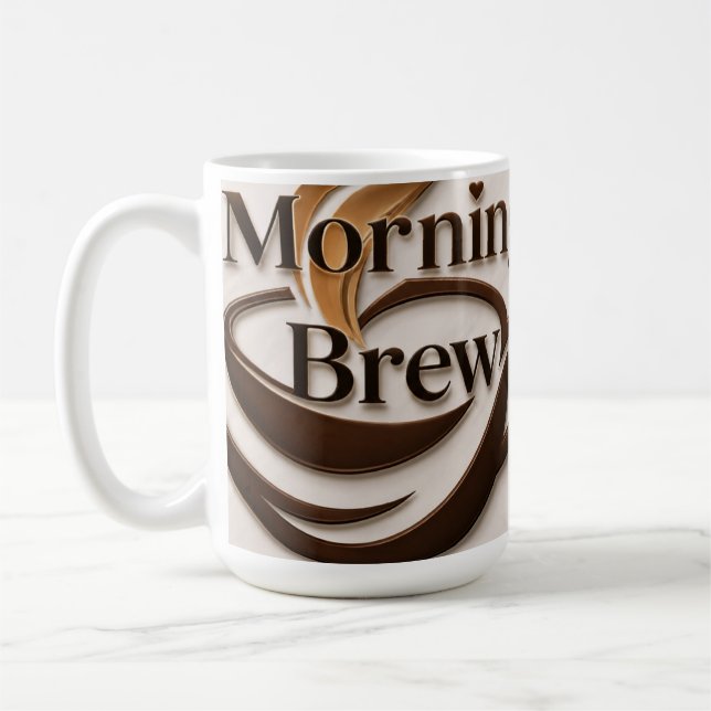 Taza de café Morning Brew. (Izquierda)