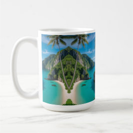 Taza De Café "Morning Brew with a View - Turquoise Cove Edition