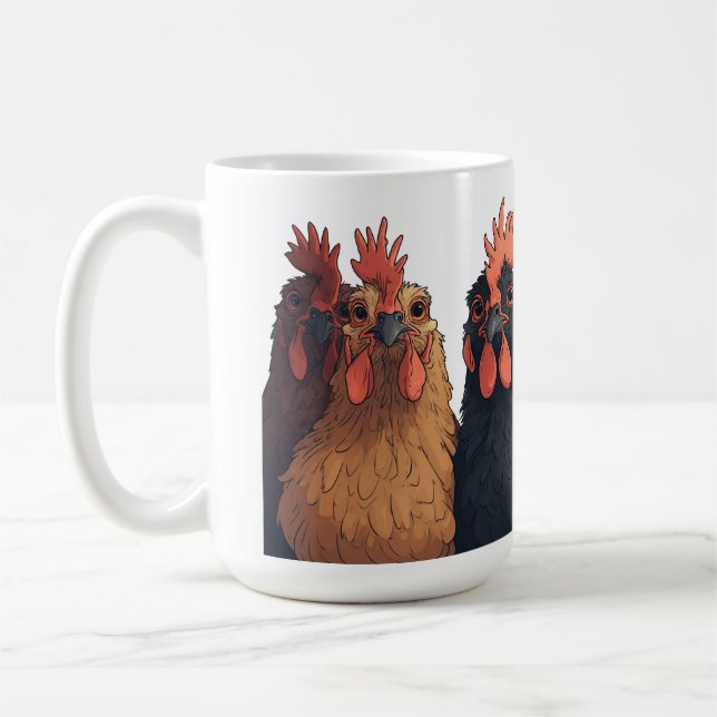 Taza De Café "Morning Chicken" Crew  (Izquierda)