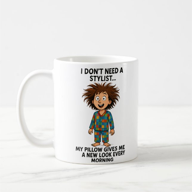 Taza De Café "Morning Hair, Don’t Care!" (Izquierda)