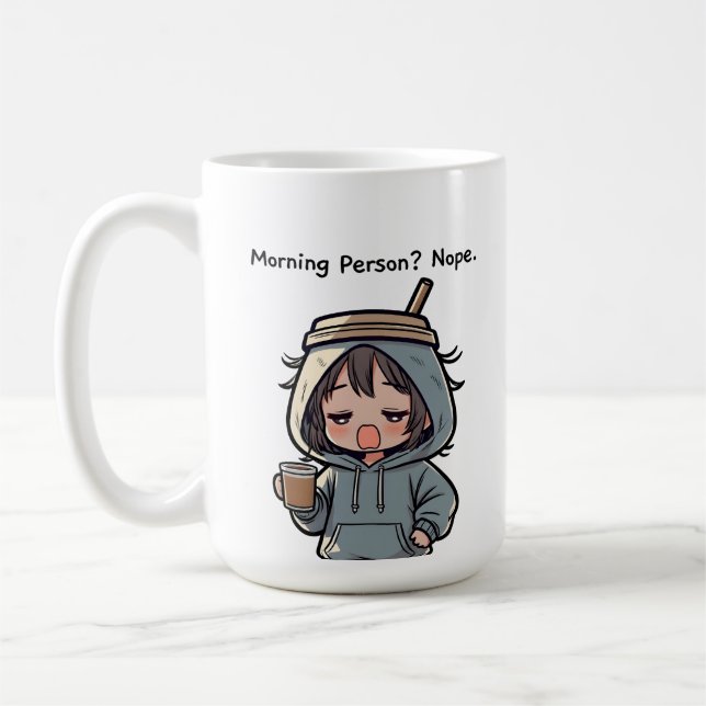 Taza De Café Morning Person? Nope (Izquierda)