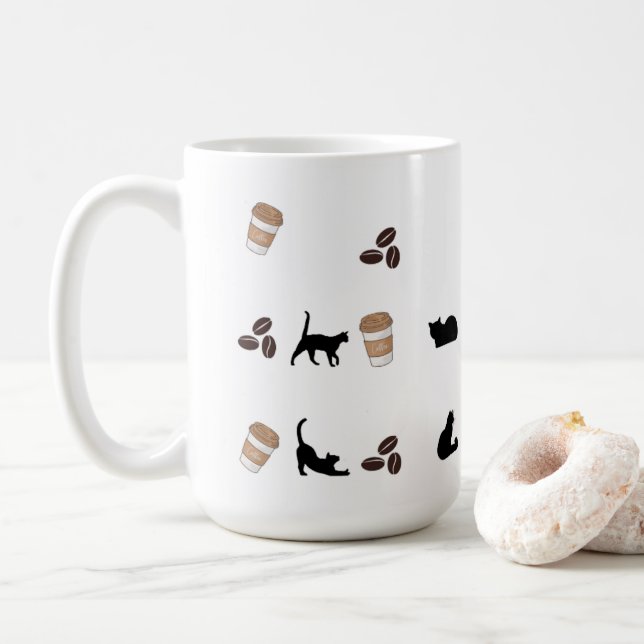 Taza De Café Morning Purrfection Cup (Con donut)