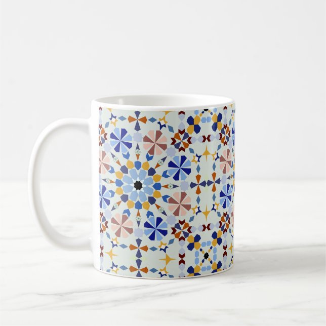 Taza De Café Moroccan Zelije !Moroccan Zellige (Izquierda)